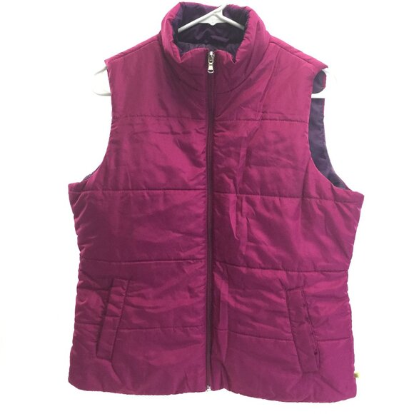 Made for Life Vest Womens M Pockets Zip Front Purple/Blue CA-736918 100% Polyest - Picture 7 of 7